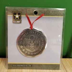 Wendel August Forge silver US Army holiday ornament